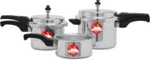 Flipkart- Buy Wonderchef Ruby Outer Lid 2 L, 3 L, 5 L Induction Bottom Pressure Cooker