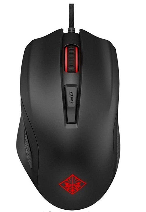 HP Omen 600 Wired USB Mouse with Tactical Traction (Black)