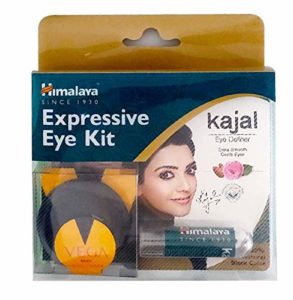 Himalaya Expressive Kajal 100 gm & Wipes Combo Pack + Vega compact mirror