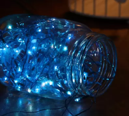 Home Delight 157 inch Blue Rice Lights  (Pack of 5)