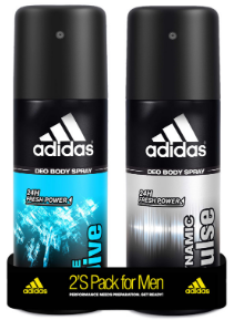 Men Pack of 2 Dynamic Pulse & Ice Dive Deodorant Sprays (150 ml each)