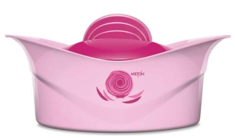 Milton Regalia Plastic Casserole with Lid, 230mm, Pink