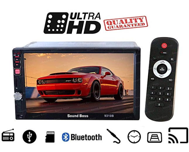 Sound Boss SB-9310B 7-inch HD Bluetooth MP5 Player with Camera