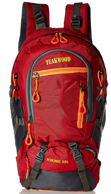 Teakwood 50 Ltrs Red Rucksack