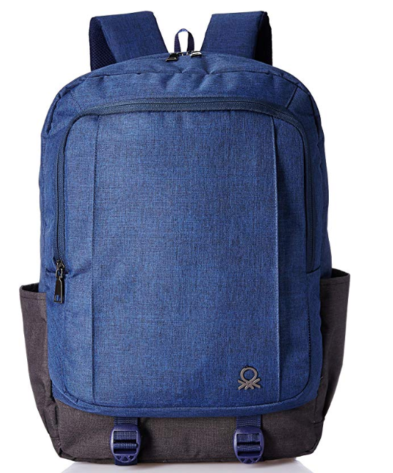 United Colors of Benetton 24 Ltrs Navy Laptop Backpack Organizer