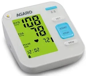 AGARO Automatic Digital Blood Pressure Monitor, BP-701, 240 Memory, Talk function, Batteries Included