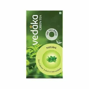 Amazon Brand Vedaka Green Tea Natural 100 Rs 199 amazon dealnloot