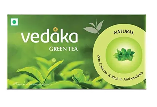 Amazon Brand  Vedaka Green Tea, Natural , 25 Bags