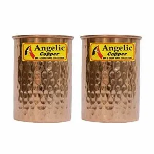 Angelic Copper Handmade Glasses Set 300 ml Rs 223 amazon dealnloot