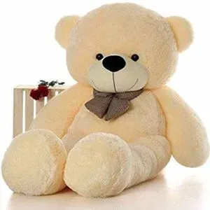 CLICK4DEAL 4 Feet Cream Teddy Bear 122Cm Rs 485 amazon dealnloot