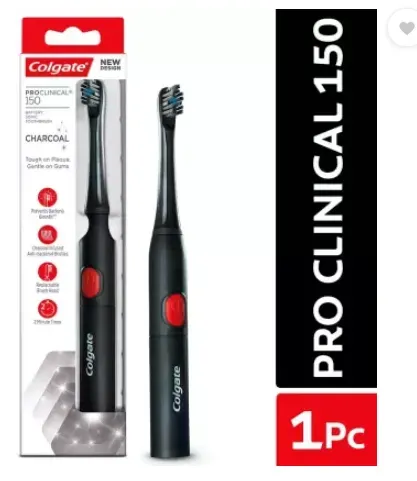 Colgate Pro-Clinical 150 Charcoal - 1 Pc Electric Toothbrush  (Black)
