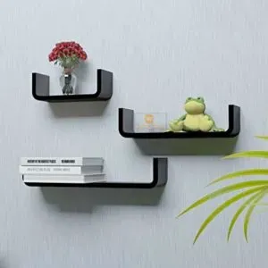 Driftingwood U Shape Floating Wall Rack Shelves Rs 502 amazon dealnloot