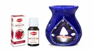 Hem Mystic Rose Ceramic Aroma Oil Set Rs 146 amazon dealnloot