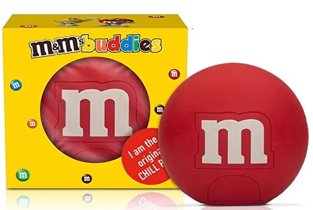 M&M's Round Candy Dispenser Toy 15cm Gift Pack with Milk Chocolate Candies