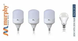 Murphy Base B22 30 Watt LED Globe Rs 500 amazon dealnloot
