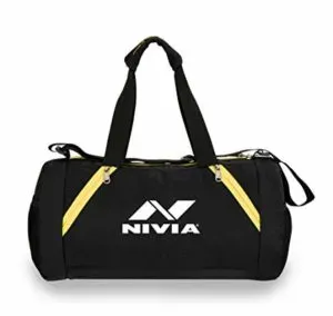NIVIA Beast Gym Bag Black Yellow Rs 283 amazon dealnloot