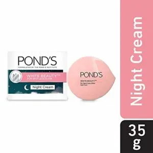 POND S White Beauty Night Cream 35 Rs 96 amazon dealnloot