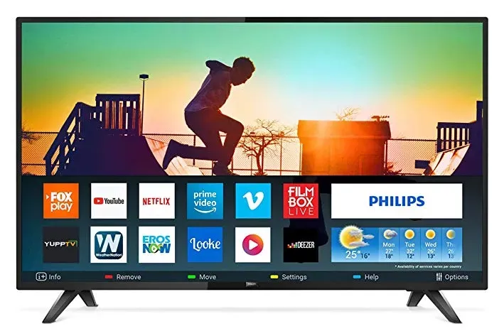 Philips 139 cm (55 inches) 6100 Series 4K LED Smart TV