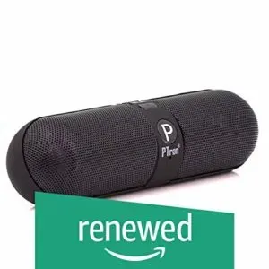Renewed PTron Streak Pill Bluetooth Speaker Black Rs 250 amazon dealnloot