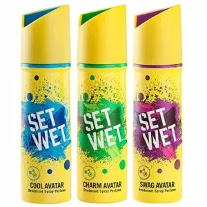 Set Wet Deodorant Spray Perfume 150ml Cool Rs 178 amazon dealnloot