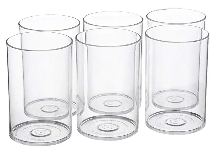 Signoraware Crystal Clear Glass Set, 280ml, Set of 6, Clear