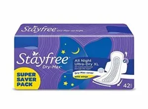 Stayfree All Night XL Dry Max Cover Rs 289 amazon dealnloot
