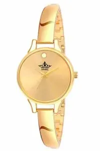 Swisso Analogue Round Dial Gold Plated Bracelet Rs 99 amazon dealnloot