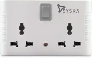 Syska 4 Way Power Plug 4 Socket Rs 119 flipkart dealnloot