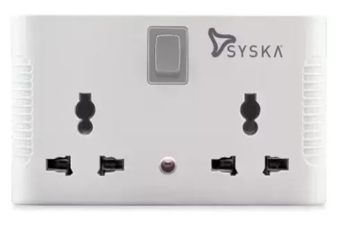 Syska 4 Way Power Plug 4 Socket Surge Protector