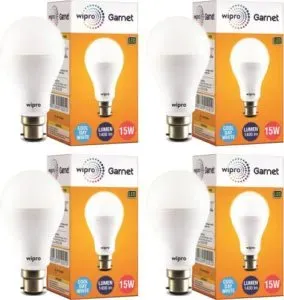 Wipro 15 W Standard B22 LED Bulb Rs 559 flipkart dealnloot