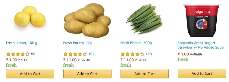 amazon fresh products