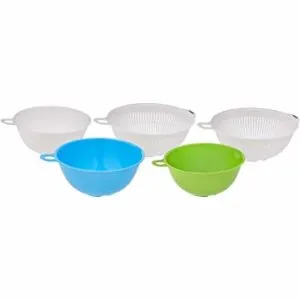 Amazon Brand Solimo Plastic Drainers 3 Pieces Rs 329 amazon dealnloot