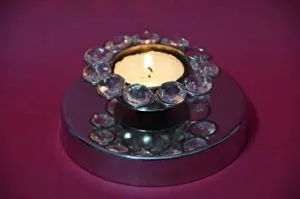 Angelic Copper Steel T Lite Round Crystal Rs 93 amazon dealnloot