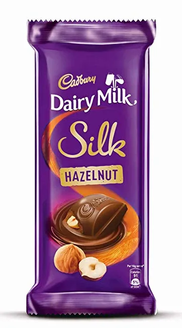 Cadbury Dairy Milk Silk Hazelnut Chocolate Bar, 58 g