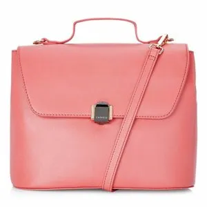Caprese Iselin Women s Satchel Blush Rs 783 amazon dealnloot