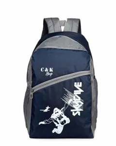 Chris Kate Polyester 30 L Blue Grey Rs 299 amazon dealnloot