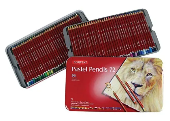 DERWENT Pastel Pencils Tin (Set of 72)
