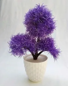 Discount4product Soft Plastic Artificial Flower with Pot Rs 193 amazon dealnloot