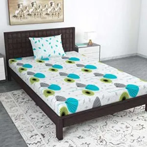 Divine Casa 100 Cotton Single Bedsheet with Rs 179 amazon dealnloot