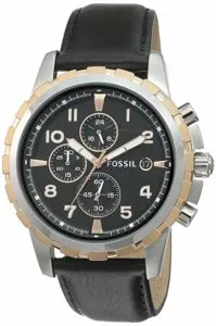 Fossil Chronograph Black Dial Men s Watch Rs 3746 amazon dealnloot