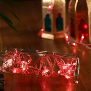 Home Delight 157 inch Pink Rice Lights Rs 99 flipkart dealnloot