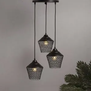 Homesake 3 Lights Round Metal Cluster Chandelier Rs 699 amazon dealnloot
