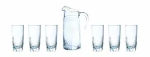 Luminarc Ascot Beverage Set 7 Pieces Transparent Rs 393 amazon dealnloot