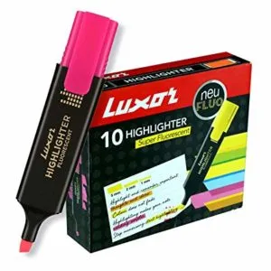 Luxor 1851 Highlighter Pink Box of 10 Rs 101 amazon dealnloot