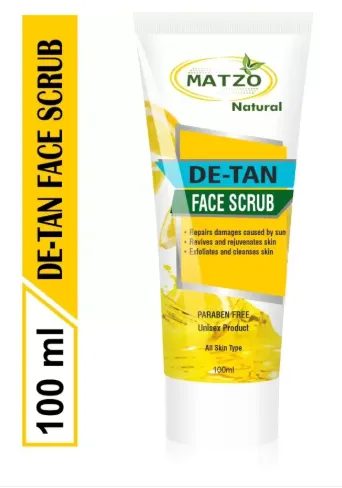 Matzo Natural De-Tan Scrub SLS Free Paraben Free Scrub