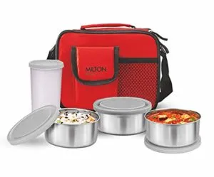 Milton Steel Combi Lunch Box with Tumbler Rs 331 amazon dealnloot