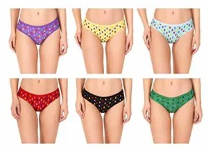 Mudshi Cotton Lycra Printed Woman Panty Pack Rs 149 amazon dealnloot