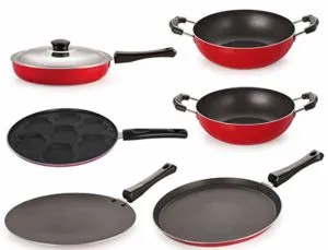 Nirlon Non Stick Coated Dishwasher Safe 6 Rs 1079 amazon dealnloot