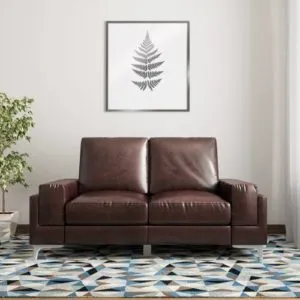 Nowliving Williams Leather 2 Seater Sofa Finish Rs 24690 flipkart dealnloot