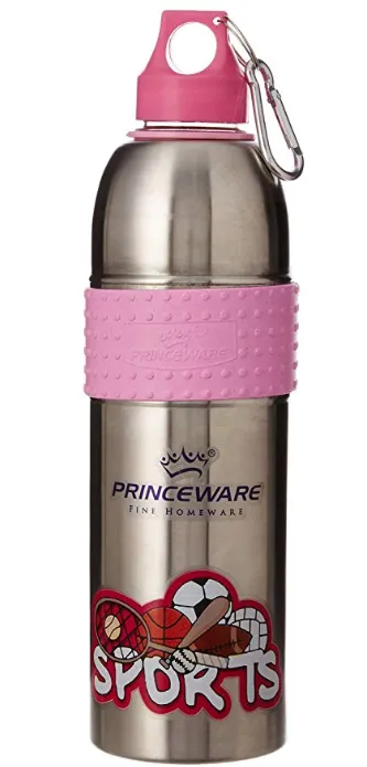 Princeware Stallion Stainless Steel Water Bottle, 600ml